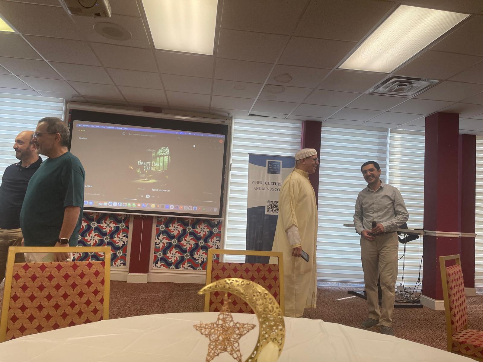 Cultural exchange at festival